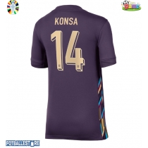 England Ezri Konsa #14 Bortedrakt Dame EM 2024 Kortermet